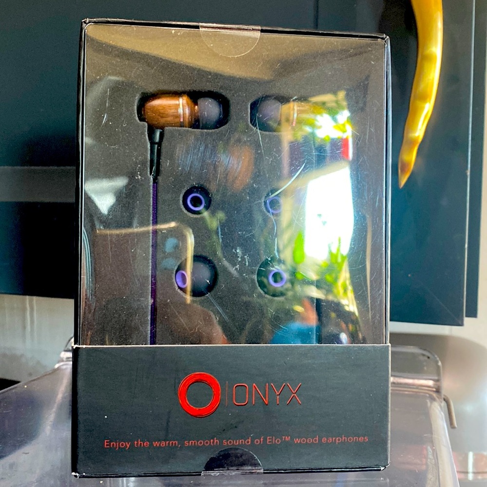 Onyx Elo Premium Genuine In Ear Wood Earphones Headphone